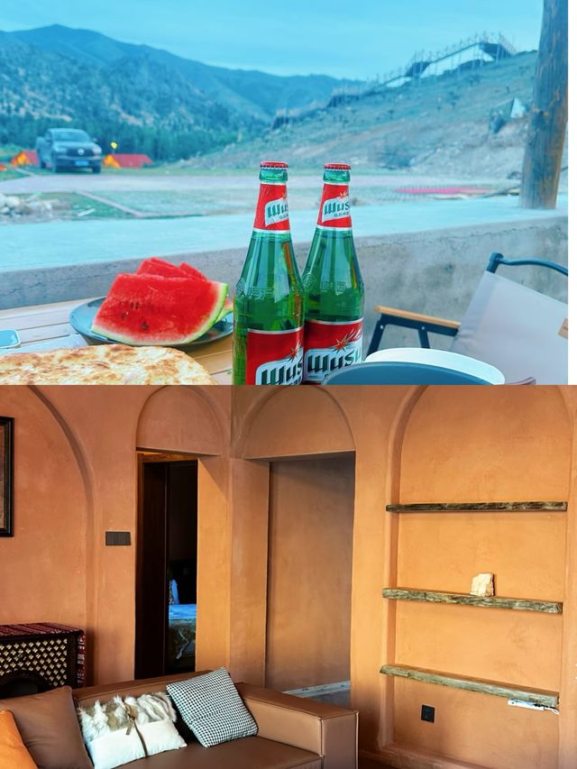逃離40℃高溫！同閨蜜住進可可托海嘅「神仙木屋」！靚