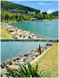 南天湖景區湖光山色山間小徑走走看看心情大好