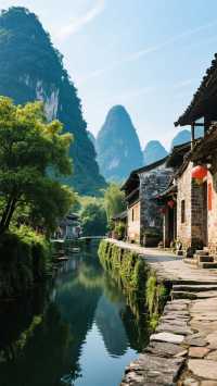 嶺南水鄉｜小橋流水｜群峰溫柔環抱｜桂北山水間的千年小鎮