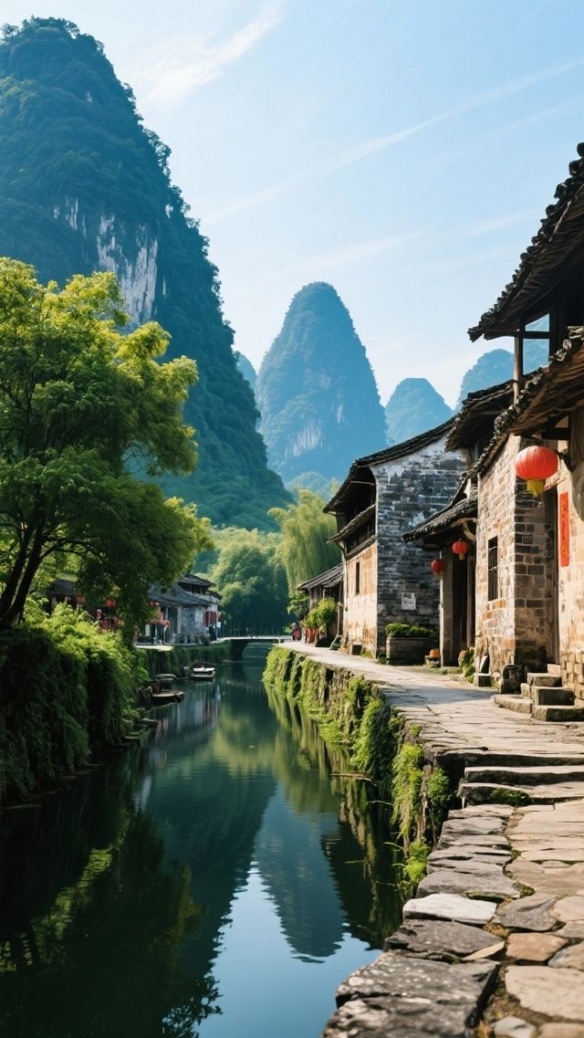 嶺南水鄉｜小橋流水｜群峰溫柔環抱｜桂北山水間的千年小鎮