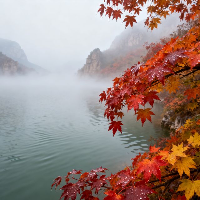 誰說紅葉只有香山？邯鄲這片"小香山"美翻了！