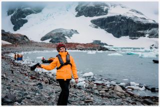 [5th Landing · Antarctica Tour 140] 20250221 Today is cloudy, temperature 1°C, coldest -4°C. In the morning, landed on Cuverville Island
