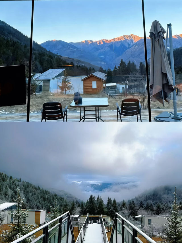 九寨這波真的絕絕子躺進森林雪景小屋