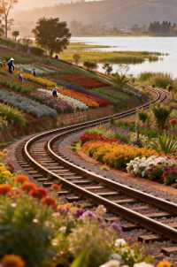 雲南蒸氣火車花叢秘境