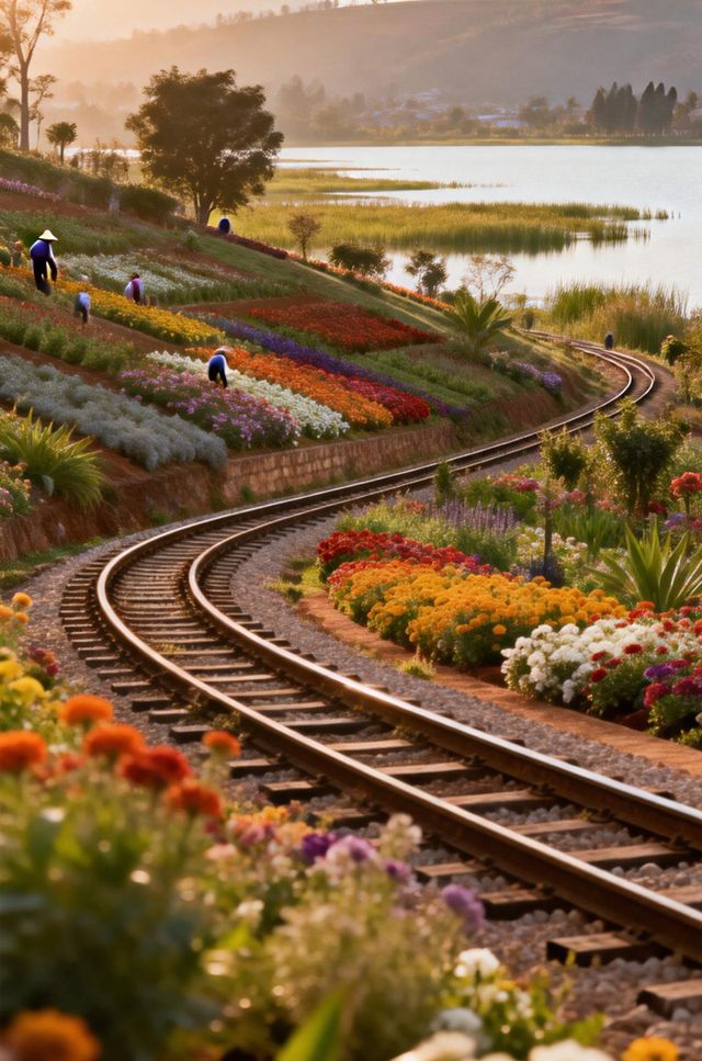 雲南蒸氣火車花叢秘境 雲南蒸氣火車花叢秘境