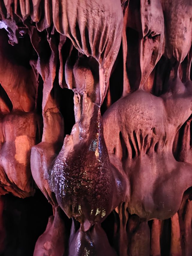 踏入這片地下溶洞,彷彿一腳踩進了億萬年的時光長河裡。抬眼望去,嶙峋的鐘乳石從穹蒼垂落,似冰柱、似玉石柱 踏入這片地下溶洞,彷彿一腳踩進了億萬年的時光長河裡。抬眼望去,嶙峋的鐘乳石從穹蒼垂落,似冰柱、似玉石柱