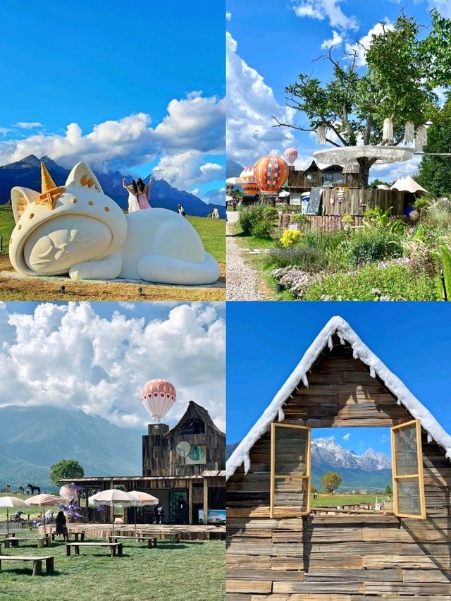 🏔️ 玉龍雪山腳下絕美🏔免費拍照打卡的牧場! 🏔️ 玉龍雪山腳下絕美🏔免費拍照打卡的牧場!