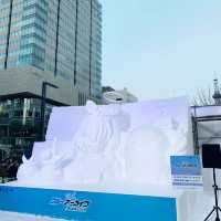 札幌　札幌観光　2023さっぽろ雪まつり　さっぽろテレビ塔とのコラボが素晴らしい