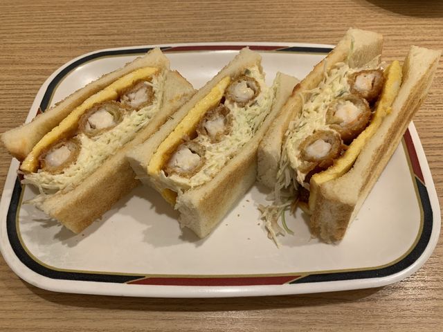 名古屋　名古屋グルメ　名古屋コンパルのエビフライサンドが絶品だった！