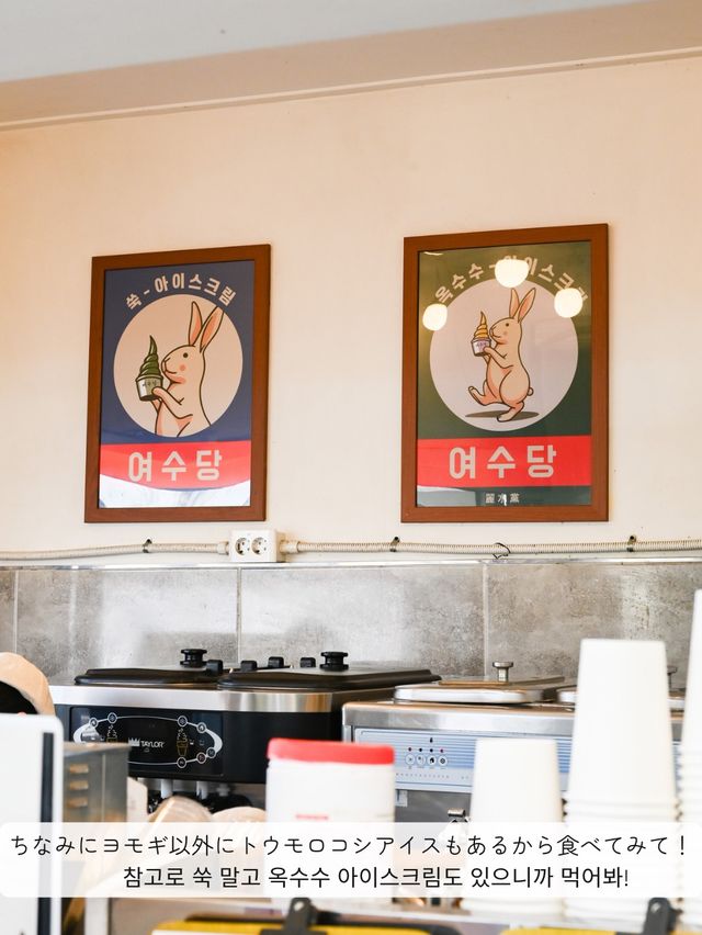 【韓国 / 麗水】麗水名物、緑の◯◯ソフトクリーム！