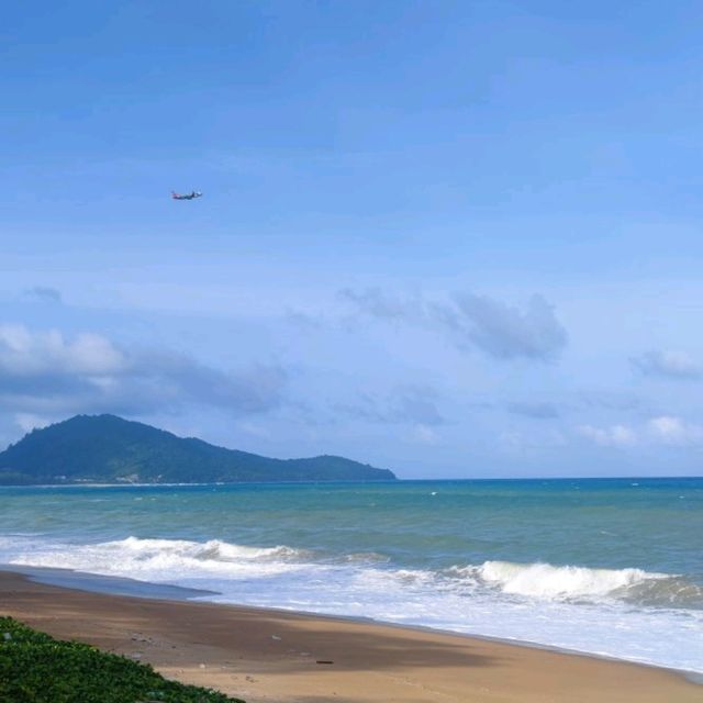 Romantic beach at Phuket airport 