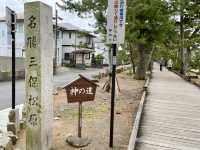 【静岡県/御穂神社】松の参道が印象的な神社