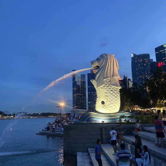 Here for the views and merlions! 🇸🇬