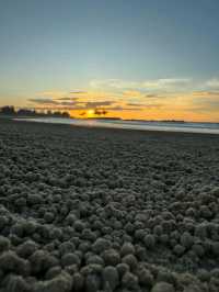 Amazing Sunset in Jerudong Beach 