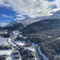 Sightseeing flight in St Mortiz