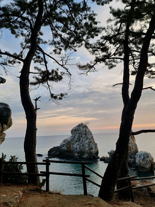 금빛 파도가 찰랑이는 흰모래 해변, 추암해수욕장