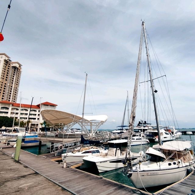 Seafood bar overlooking the Marina 🐟🦪