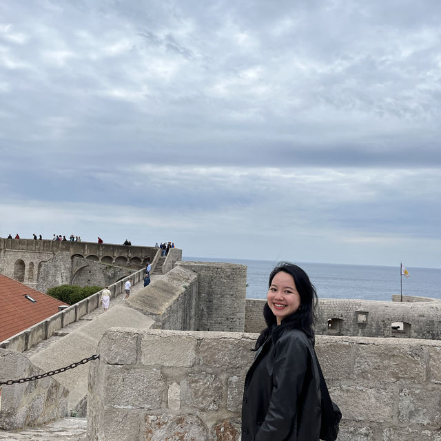 Walking on top of ancient walls 