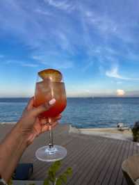 Beach club with sunset views!