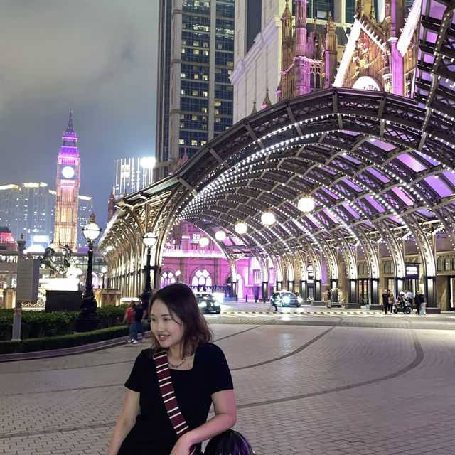 📸氹仔夜晚打卡之旅，倫敦風情外牆！週末好去處！
