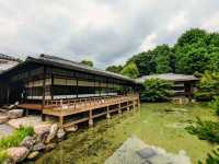 日本京都-能拍到京都塔小橋湖水倒影：涉成園