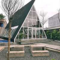 THERE ARE OUTDOOR AREAS AROUND IT FRONT, SIDE, AND BACK