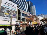 【弘大ショッピング通り:ソウル,韓国】若者が集まるショッピング通り♪