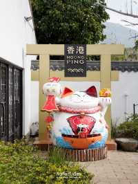 เดินถ่ายรูปที่ Ngong Ping Village 