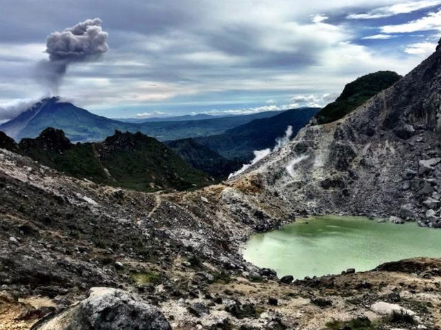 Hiking up to a volcano is alway an adventure!