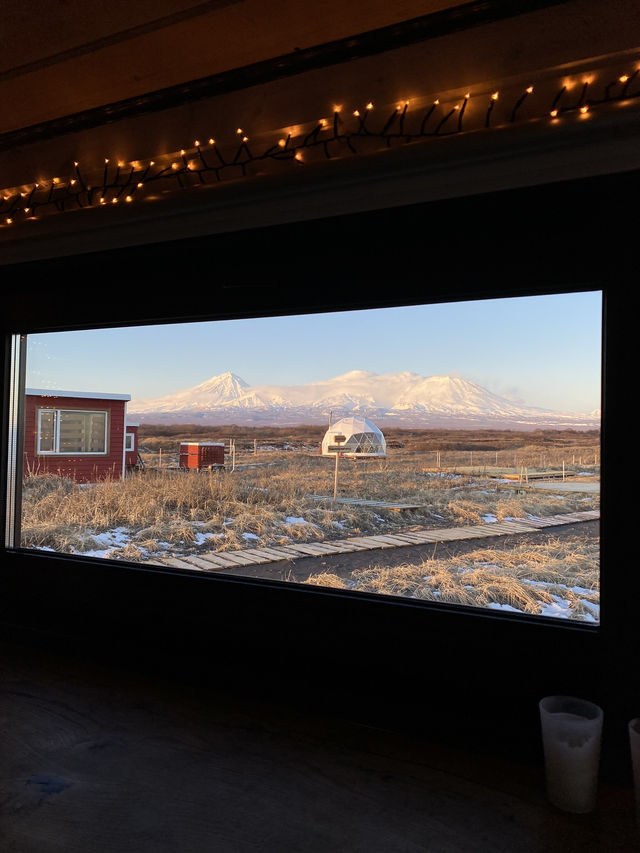 Nature escape next to volcanoes