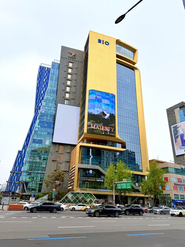A Famous District in Seoul South Korea