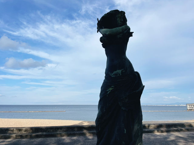 九州祕境夕陽海灘｜別府市內溫柔片刻 🏖️北濱海灘