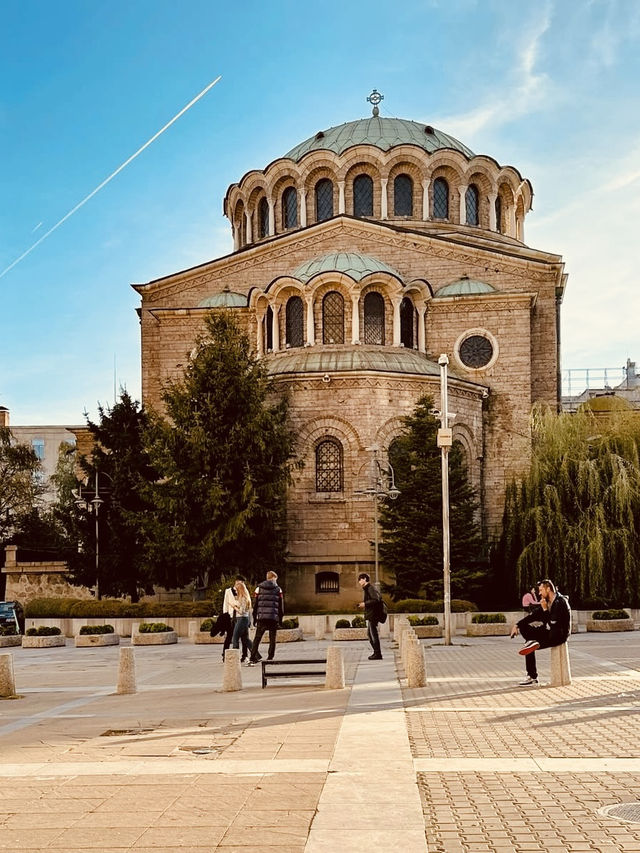 Saint Nedelya Cathedral at Noon: Where History Echoes Under Golden Domes