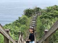 🌊 大石鼻山步道｜花蓮最美海堤木棧道，輕鬆登頂看海 