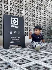 Grey corner house 