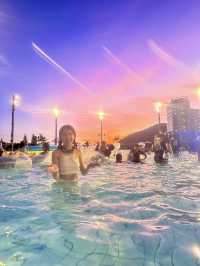 🇭🇰香港水上樂園🩵DJ Clubbing泳池🪩超美日落🩷
