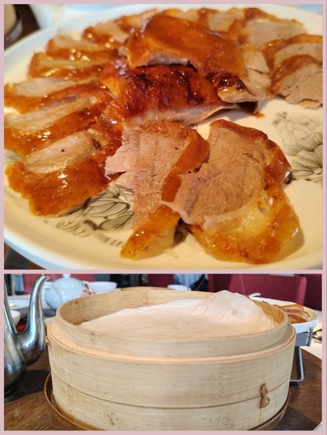 北京樓的填鴨和蟹粉