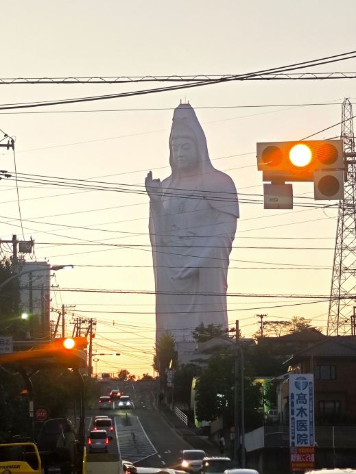Sendai Daikannon | I almost missed it! But fate was on my side, and the sunset was breathtaking.