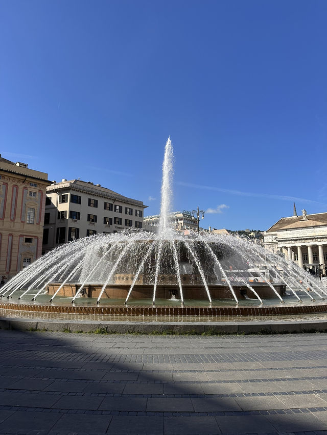 Piazza De Ferrari - a starting spot to explore Genova