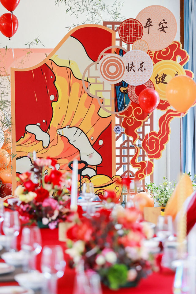 唯美國風生日派對，國慶來沐心島過生日