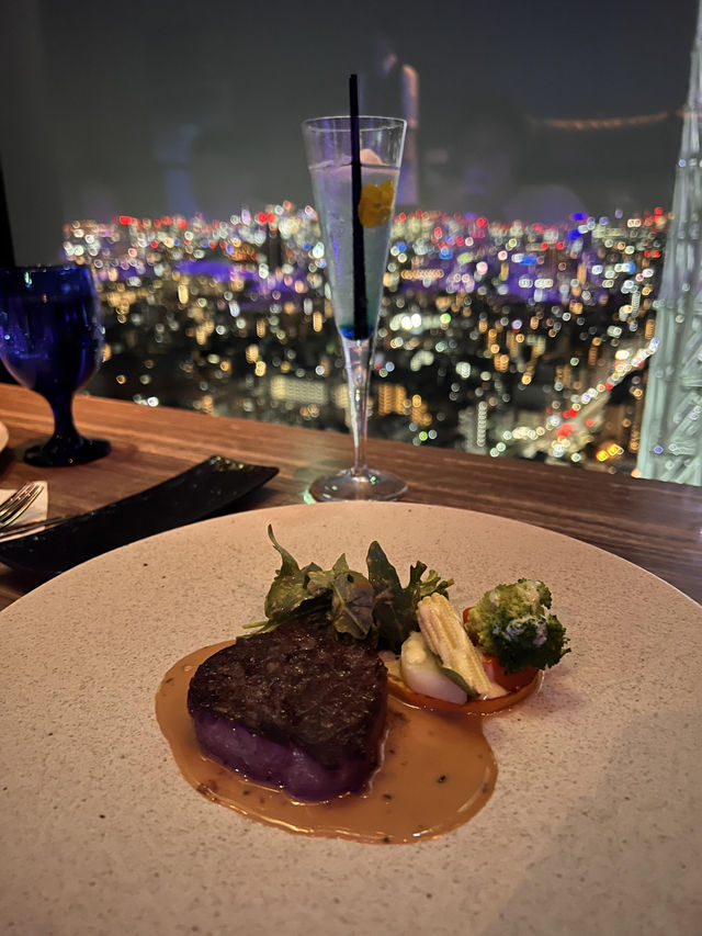 東京浪漫夜景餐廳🥂天空 LOUNGE TOP of TREE