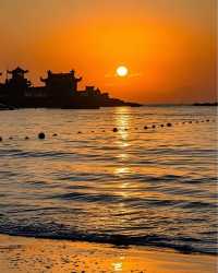 喺泉州洛伽寺，同海上日出撞個滿懷