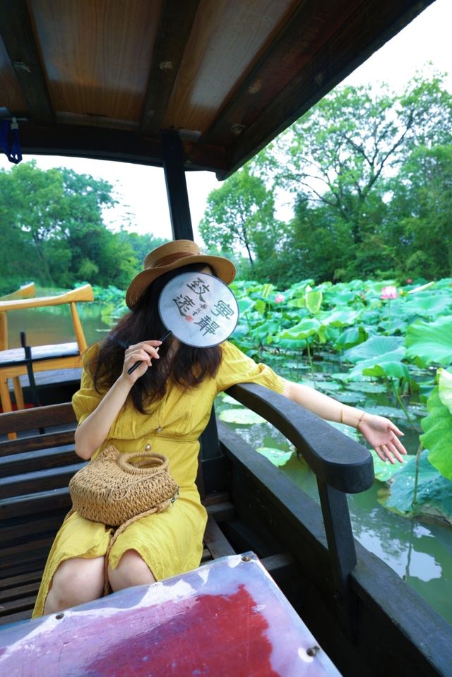 搖櫓船賞荷🪷江南初夏嘅頂級浪漫！