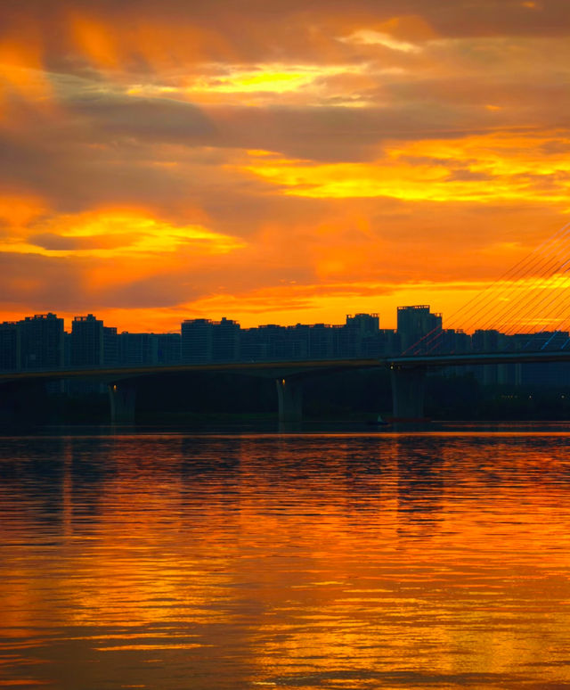 長沙湘江落日封神了!本地人私藏的橘子洲日落攻略 長沙湘江落日封神了!本地人私藏的橘子洲日落攻略