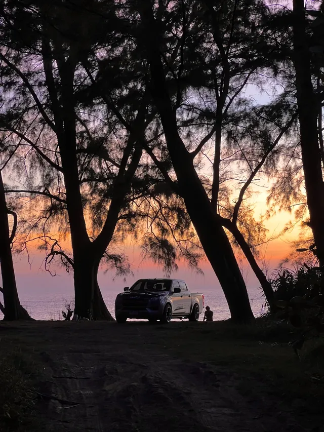 太美了！拍到了落日橘子海灘！