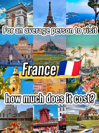 How much does it cost for an average person to visit France for 8 days? Three budget tiers revealed