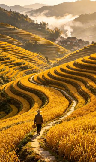 Ziquejie Terraced Fields | 4 Days 3 Nights Immersive Mountain Getaway for 8000 Yuan, Journey to the Millennia-Old Cloud-Top Terraced Fields (Note: This refers to the Ziquejie Terraced Fields, located in Xinhua County, Hunan Province)