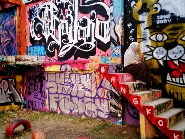 streat art graffiti  สวนเฉลิมหล้า