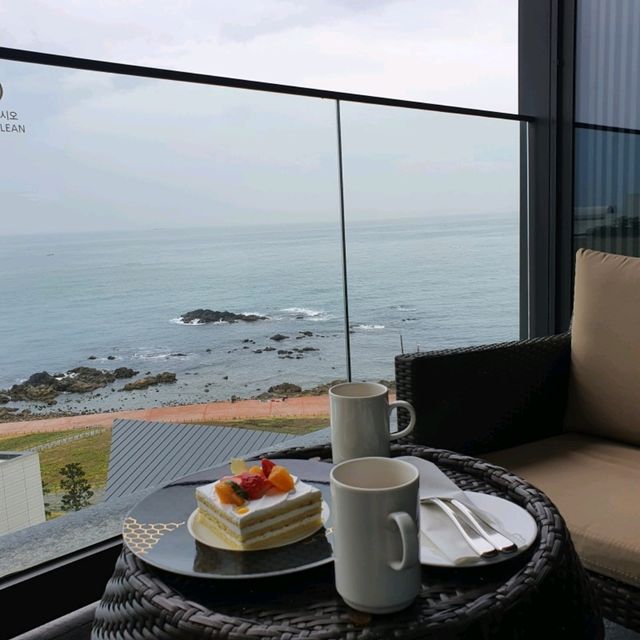 바다를 바라보며 반신욕 할 수 있는 부산 힐튼