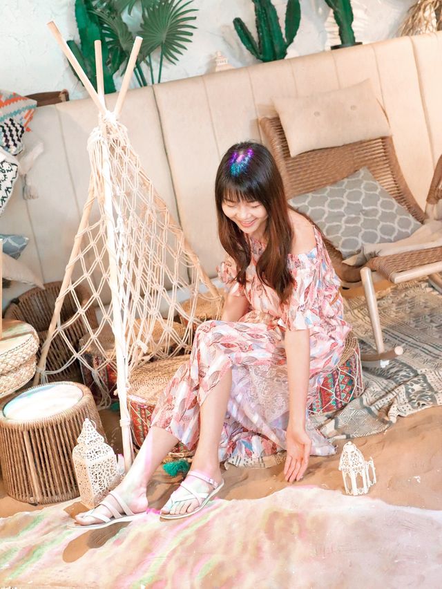 室內沙灘🏖️希臘風水池、異國風情多個打卡位